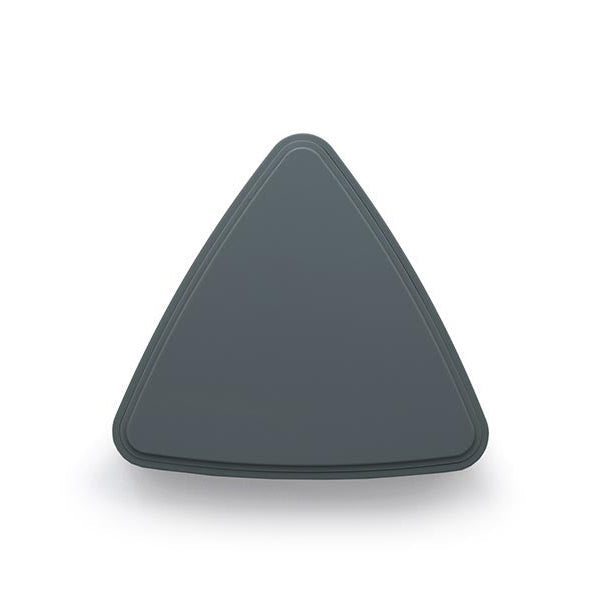 Gel-Cool Onigiri Box 180ml in dark grey, closed triangle-shaped case viewed from above showing the smooth lid surface, on white background