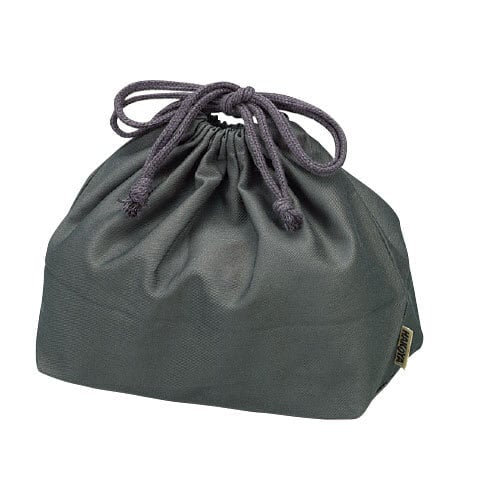Gray drawstring lunch bag for bento boxes up to 1000mL