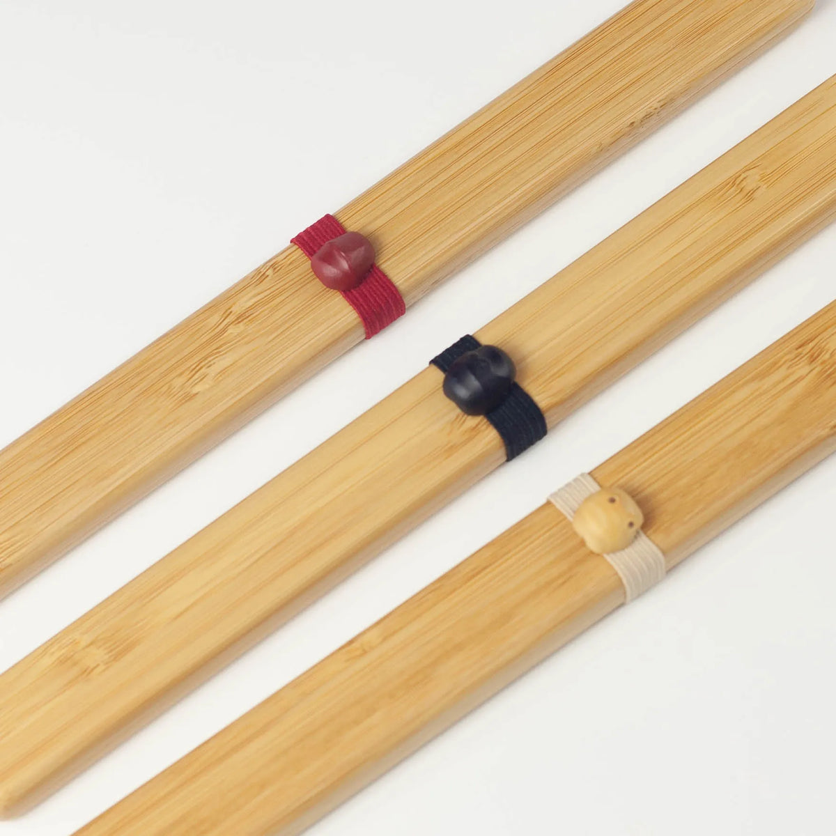 Take Bako bamboo chopsticks set in beige, red, and black with matching travel cases