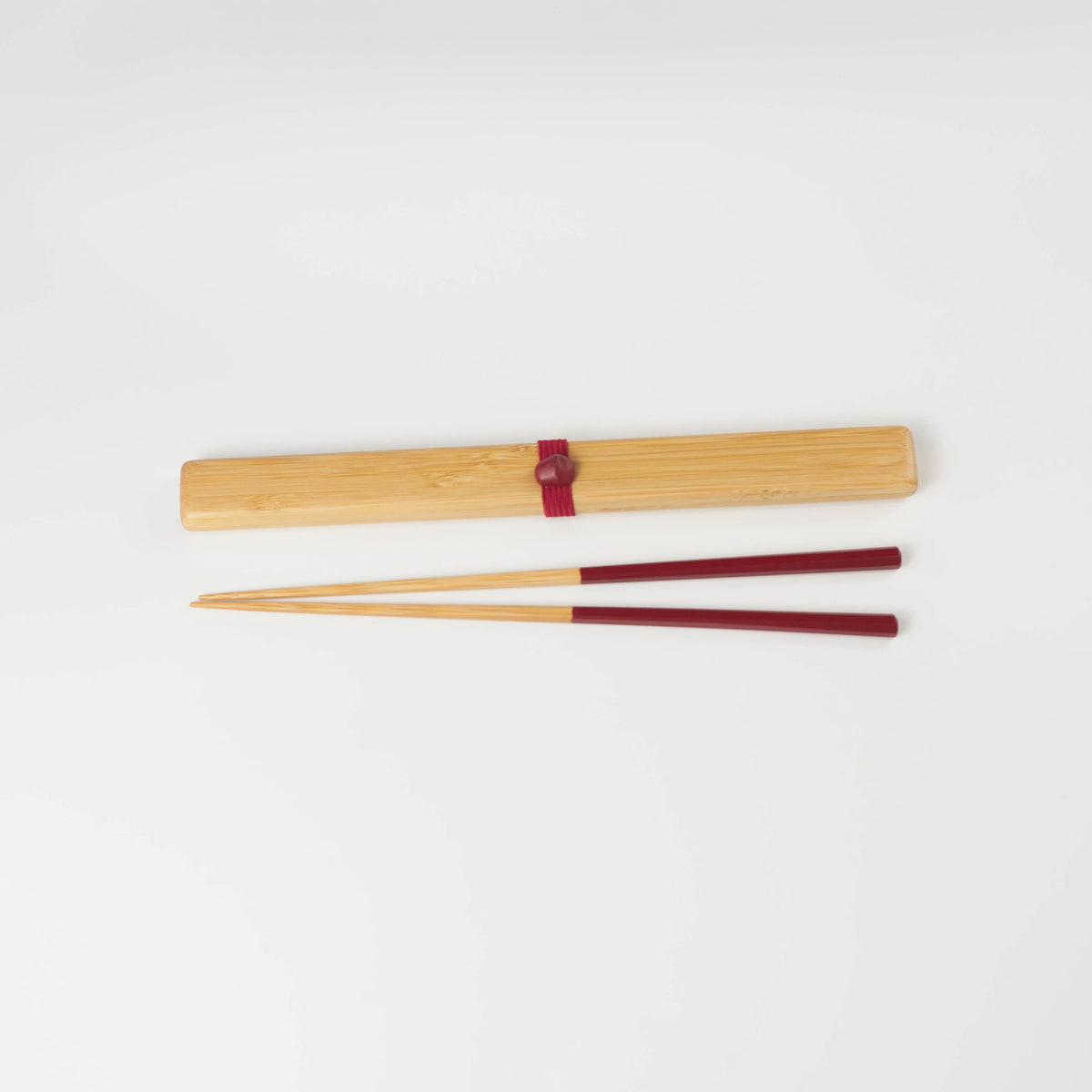 Take Bako bamboo chopsticks set in beige, red, and black with matching travel cases