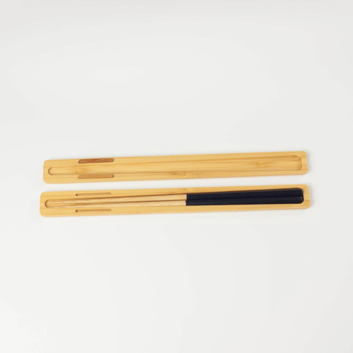 Take Bako bamboo chopsticks set in black with matching travel cases