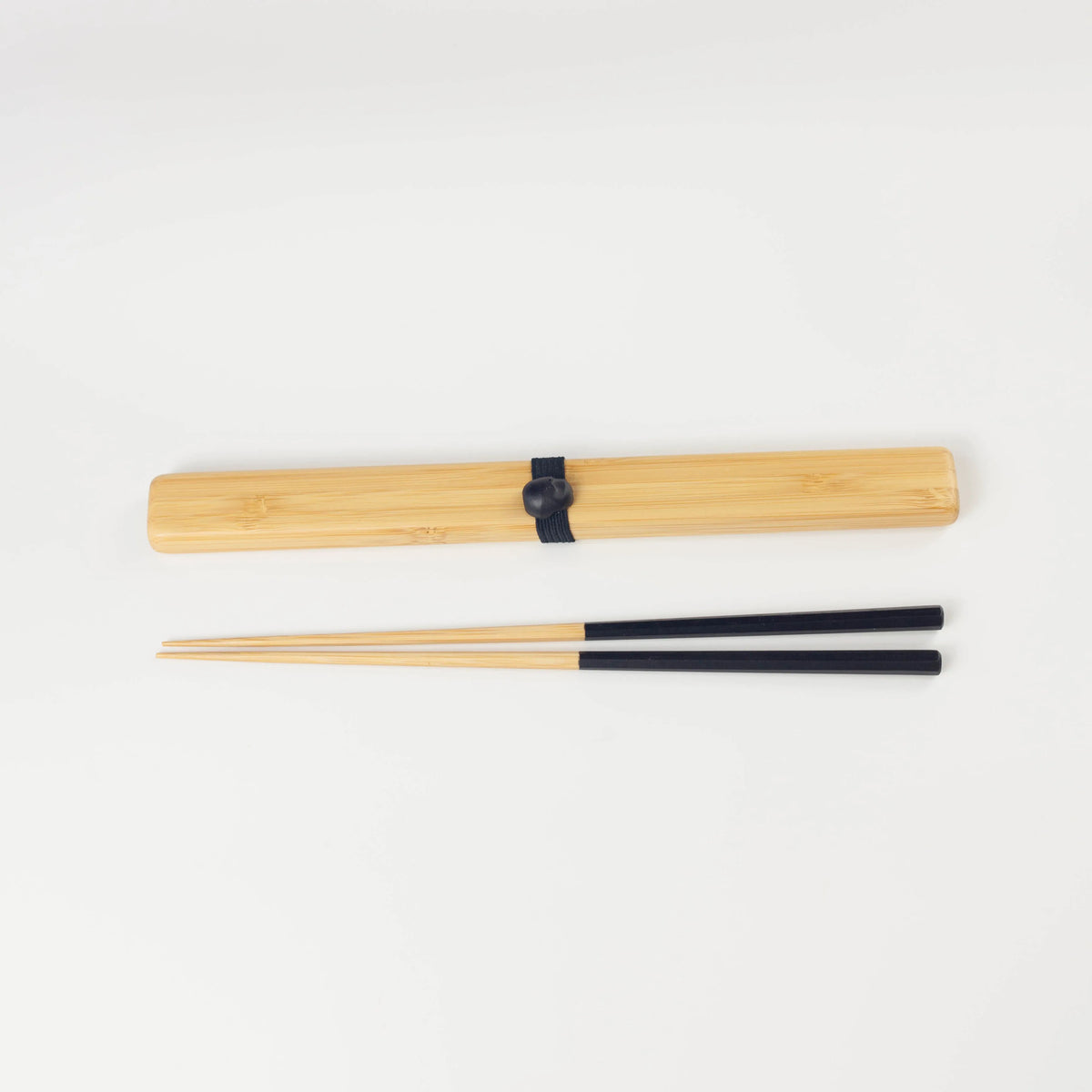 Take Bako bamboo chopsticks set in black with matching travel cases