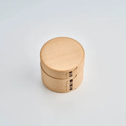 Magewappa Maru two-tier bento box made from Japanese Akita cedar wood, handcrafted in Odate, Japan