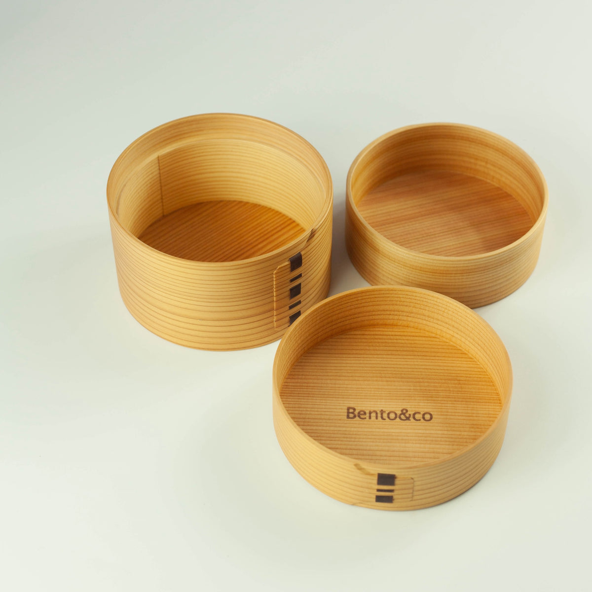 Magewappa Maru two-tier bento box made from Japanese Akita cedar wood, handcrafted in Odate, Japan