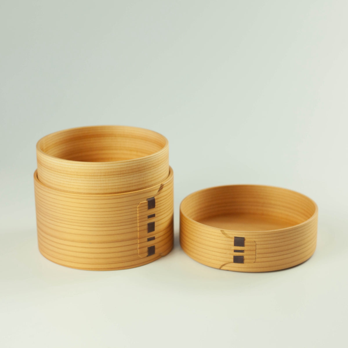 Magewappa Maru two-tier bento box made from Japanese Akita cedar wood, handcrafted in Odate, Japan