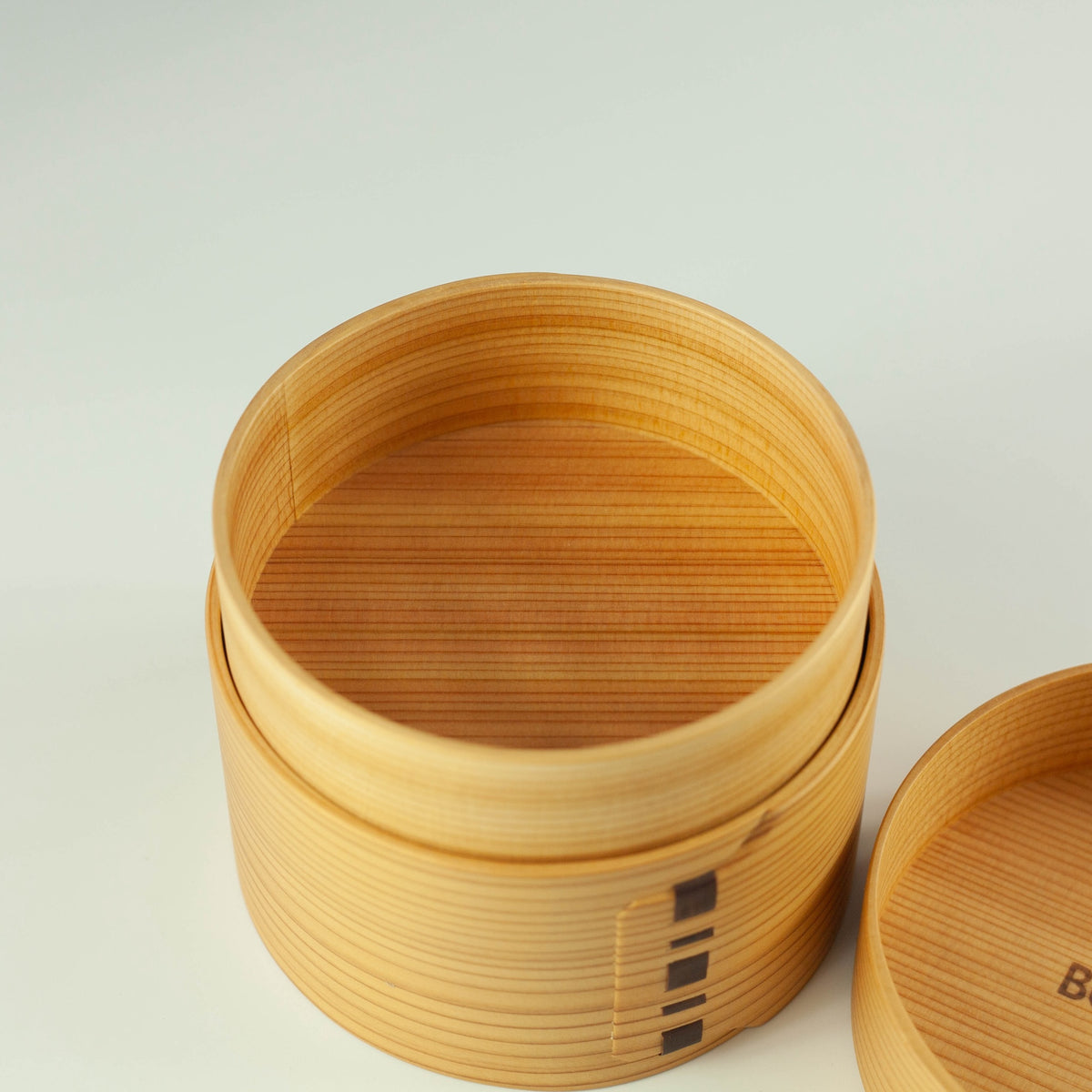 Magewappa Maru two-tier bento box made from Japanese Akita cedar wood, handcrafted in Odate, Japan
