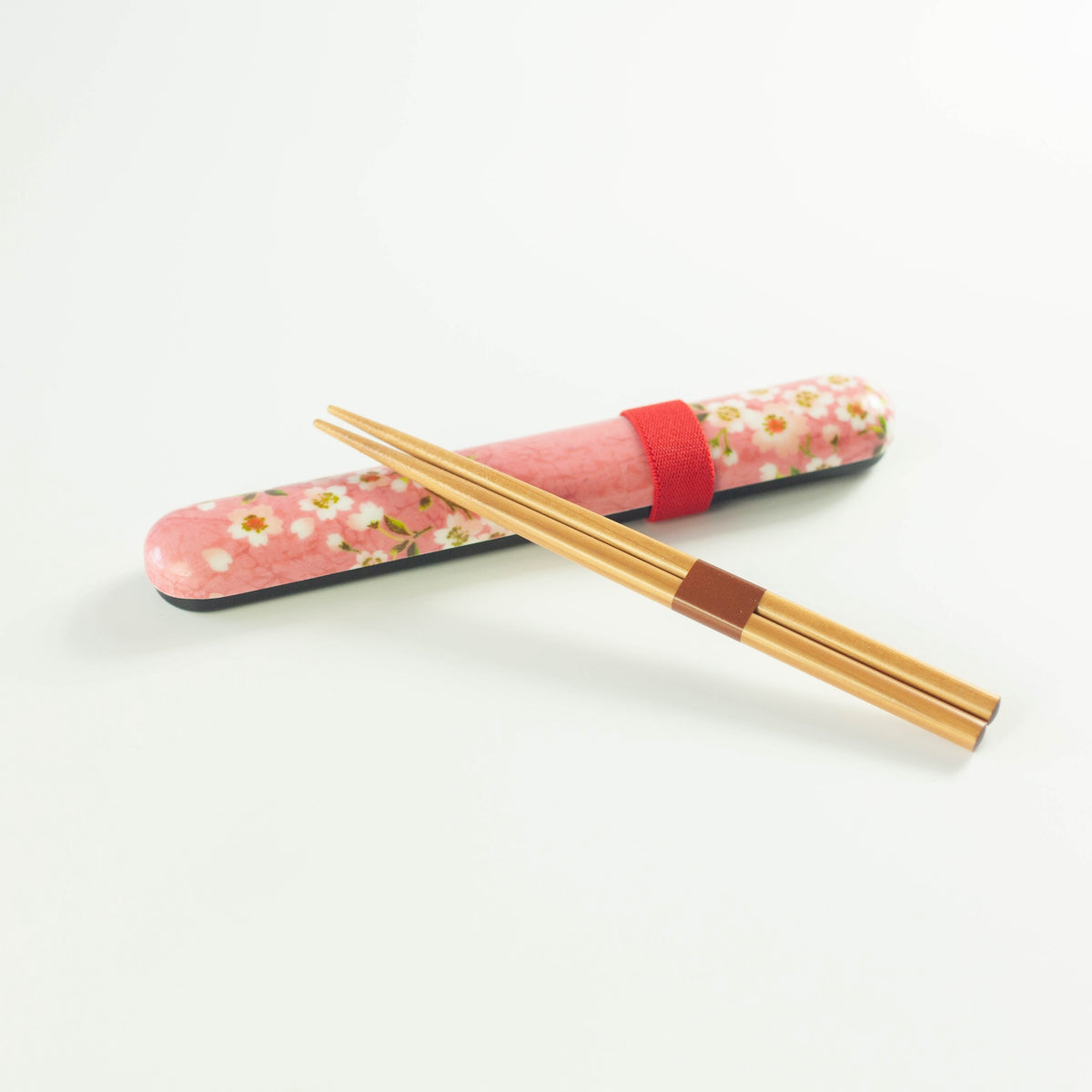 Sakura Usagi Chopsticks Set with cherry blossom and rabbit pattern case