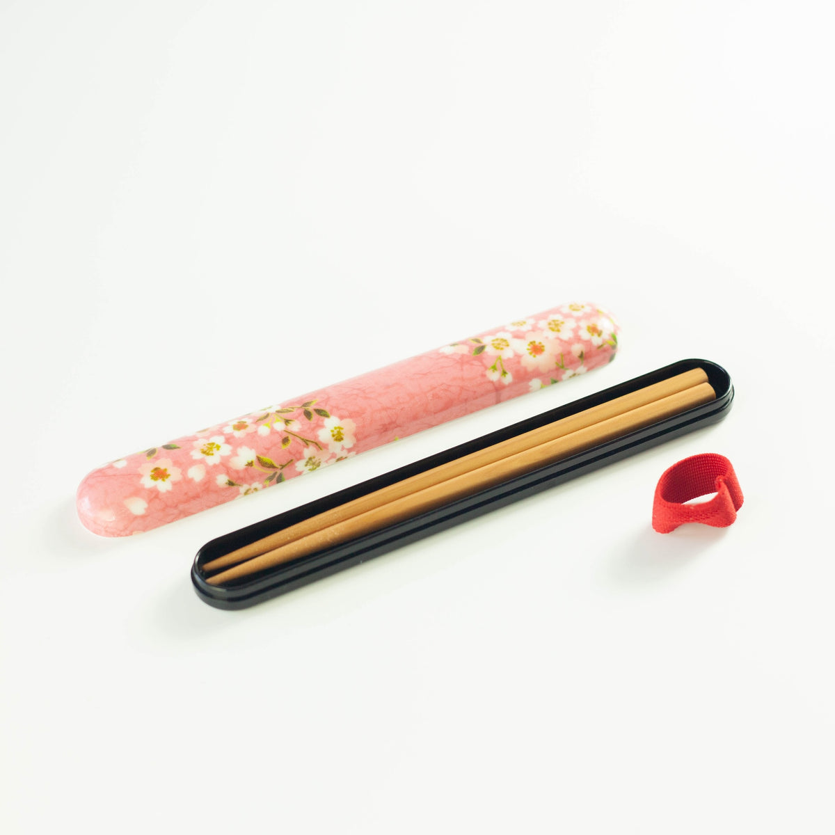 Sakura Usagi Chopsticks Set with cherry blossom and rabbit pattern case