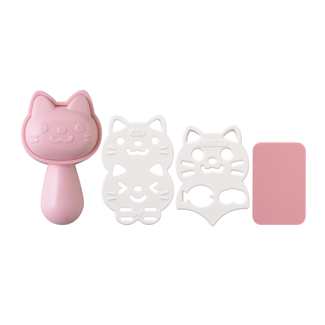 Neko Kao Onigiri Set packaging – product box showing cat face onigiri illustration, white background