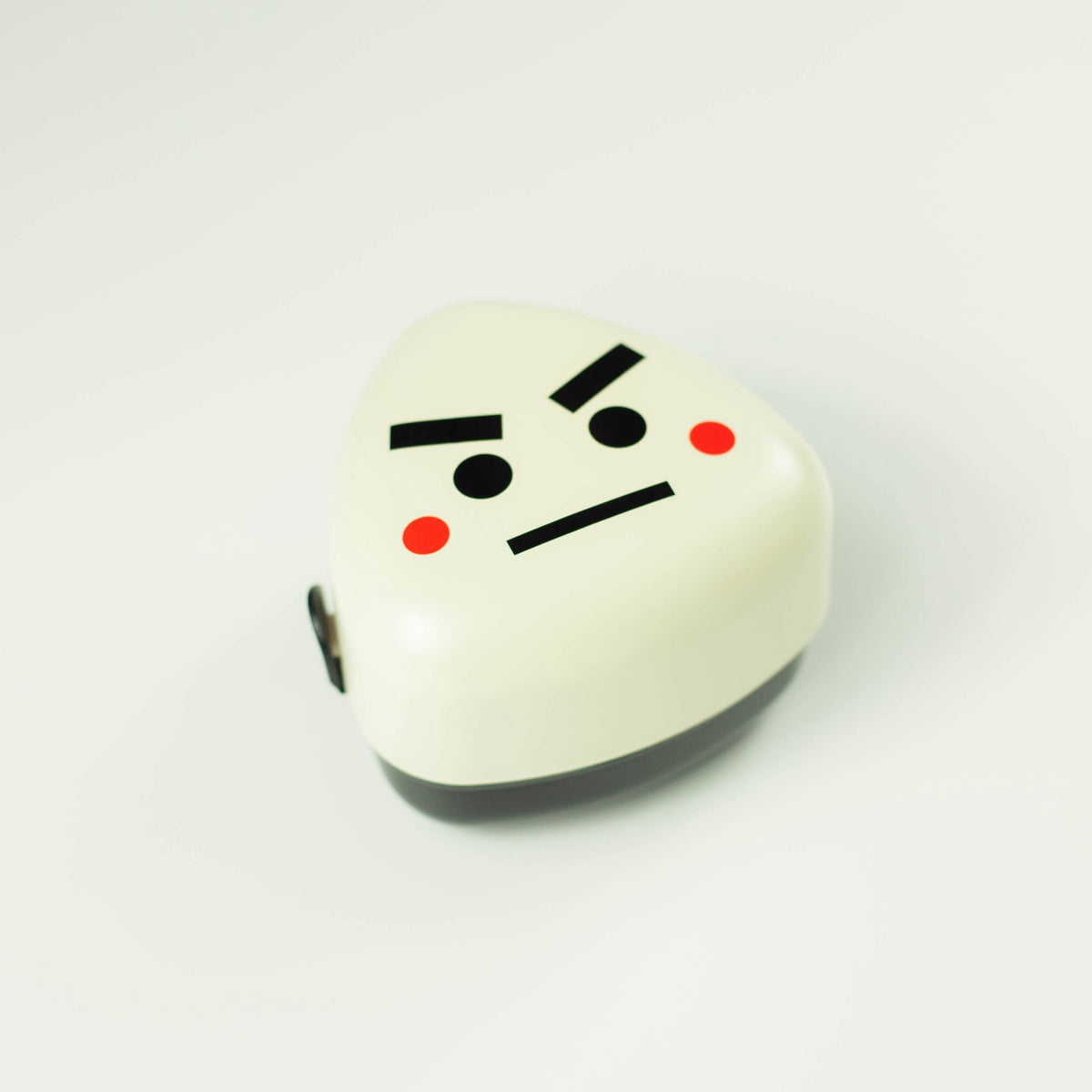 Onigiri Box Norio, kawaii two-compartment bento box with Happy Family character design, BPA-free plastic, made in Japa