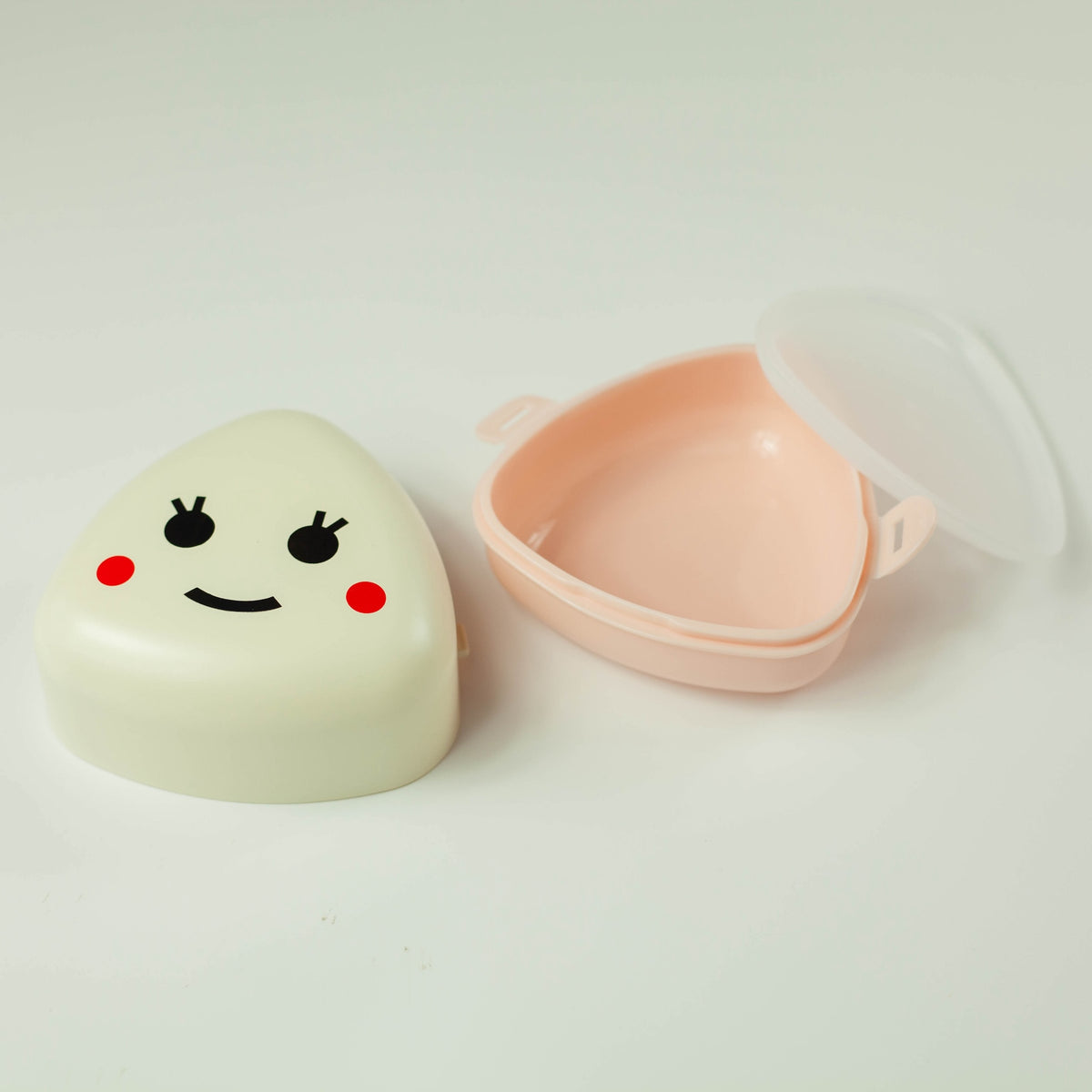 Onigiri Box Kome shown open with removable inner container