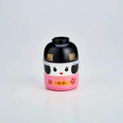 Kokeshi Bento Box Maiko, geisha-inspired Japanese bento box with two tiers and soup bowl
