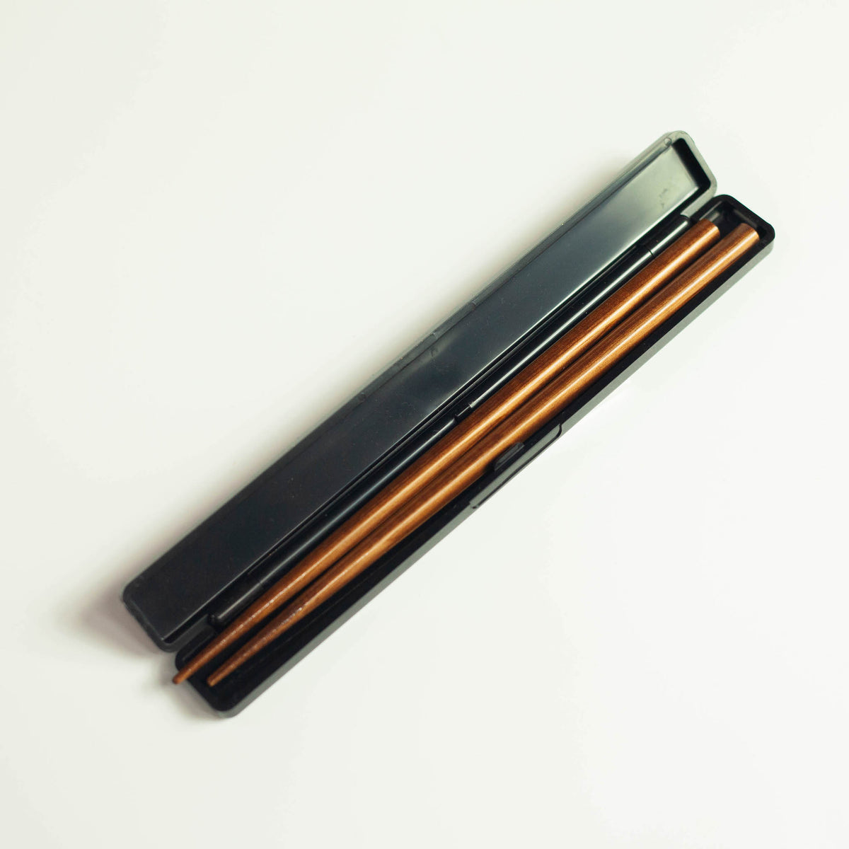 Sakura Petals chopsticks set with matching case, red and black Japanese design