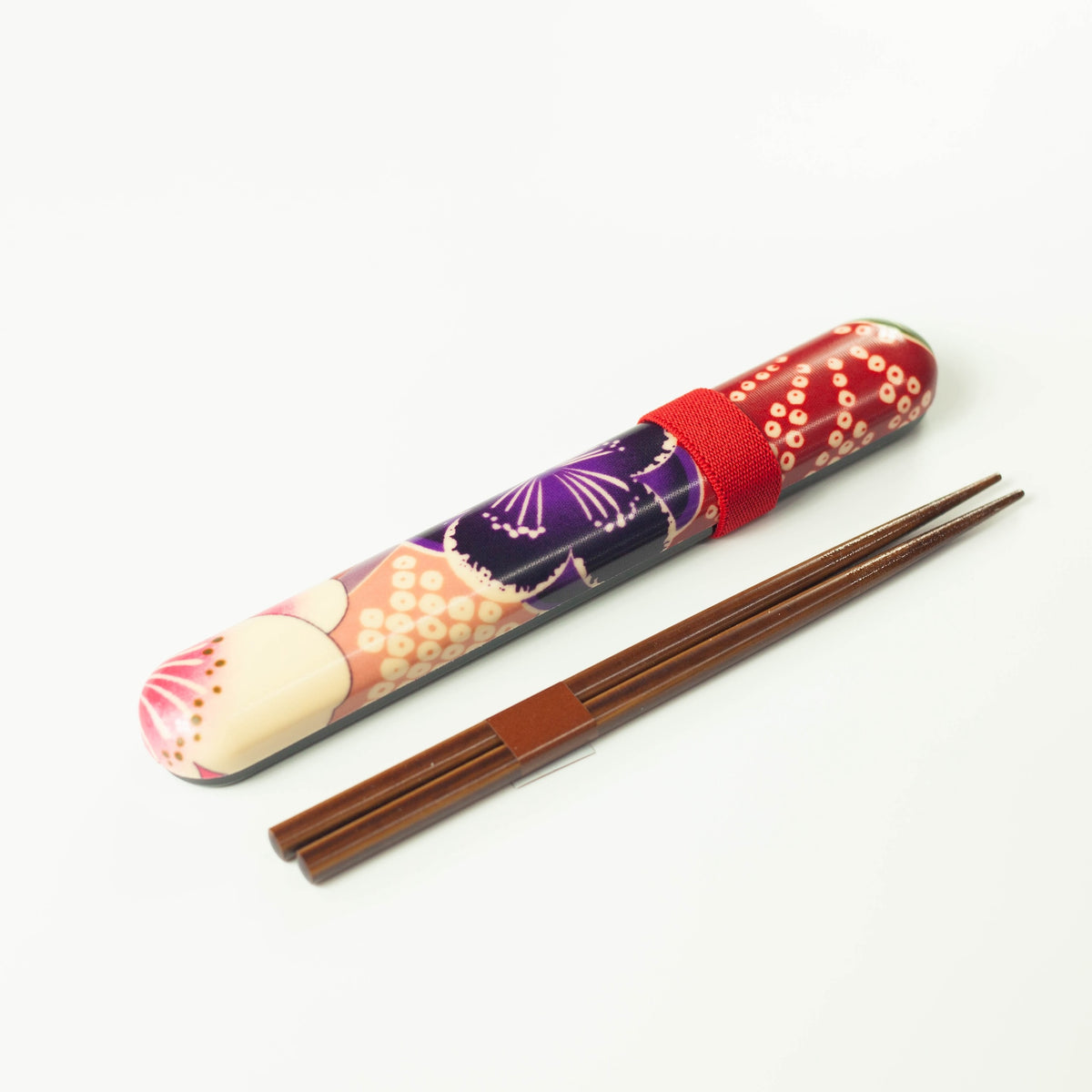 Kimono Sakura Pink Chopsticks Set with pink floral pattern case