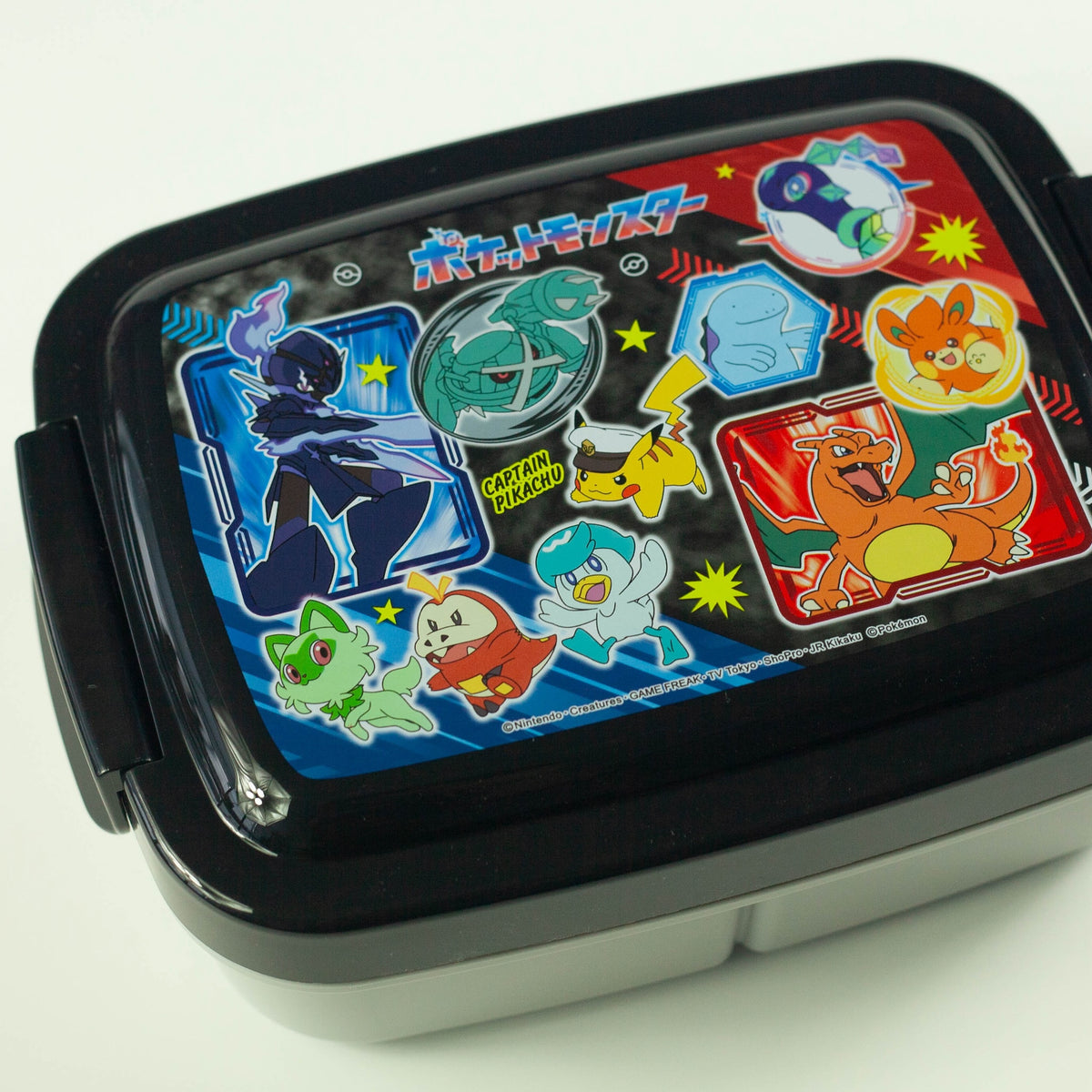 Pokemon Bento Box, single-tier 840ml lunch box with three inner compartments, made in Japan
