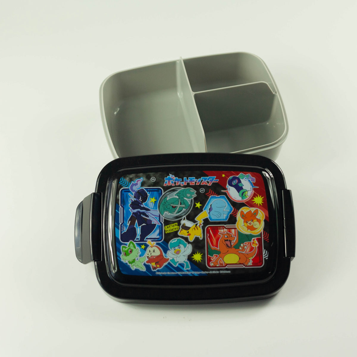 Pokemon Bento Box, single-tier 840ml lunch box with three inner compartments, made in Japan
