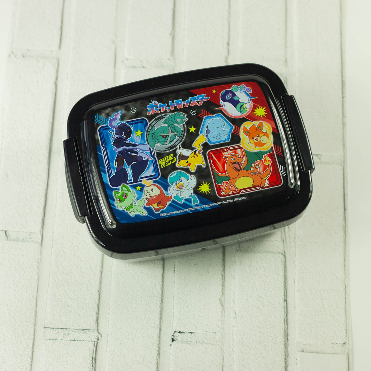 Pokemon Bento Box, single-tier 840ml lunch box with three inner compartments, made in Japan
