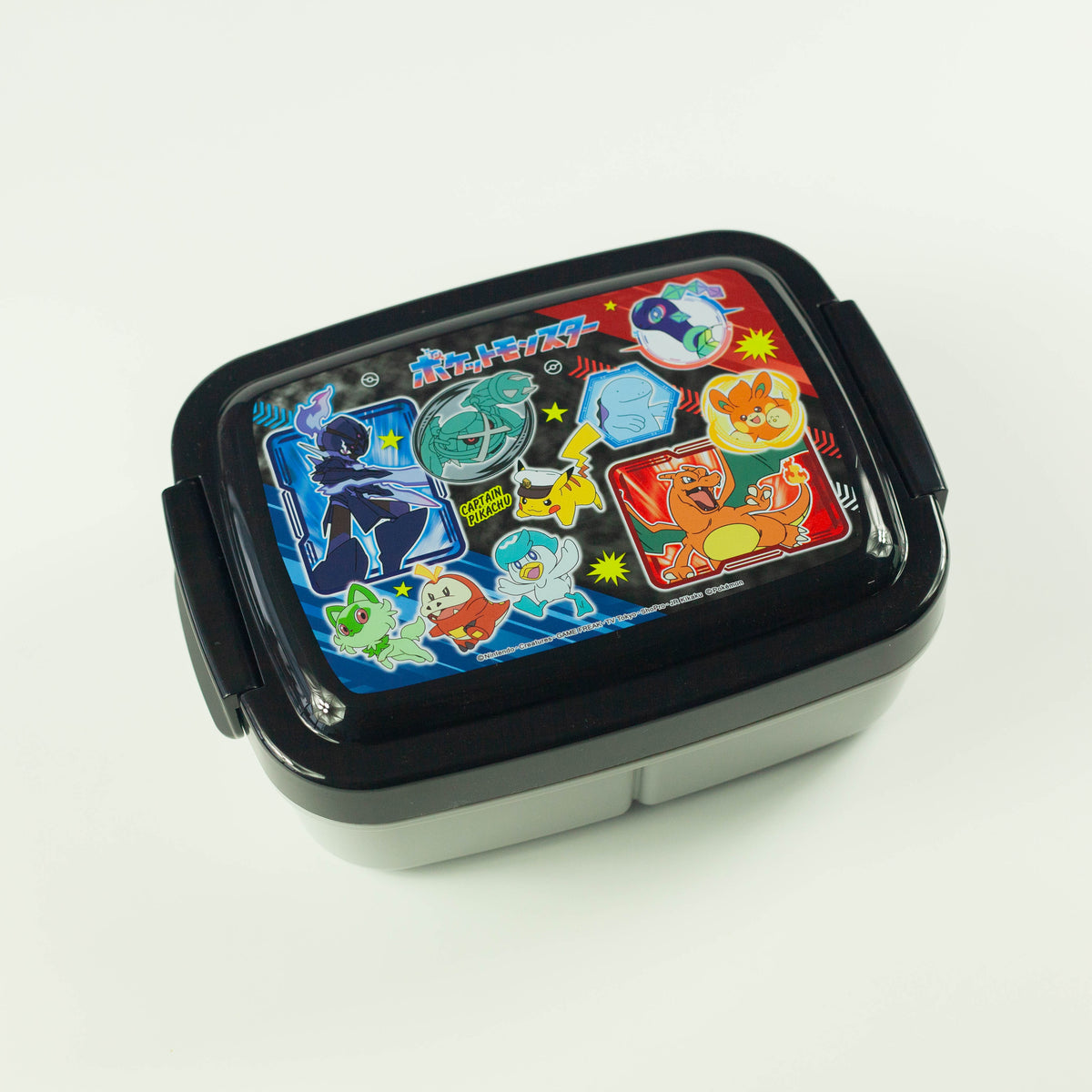 Pokemon Bento Box, single-tier 840ml lunch box with three inner compartments, made in Japan
