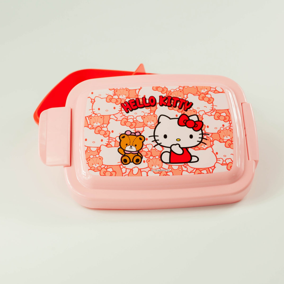 Hello Kitty Bento Box, single-tier 840ml lunch box with three inner compartments, made in Japan

