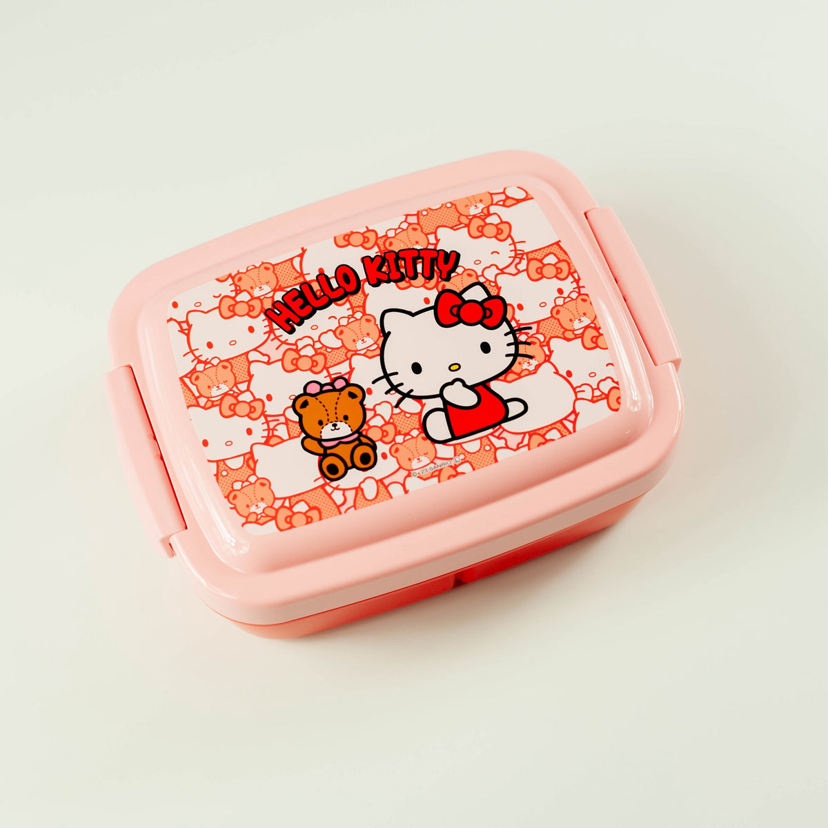 Hello Kitty Bento Box, single-tier 840ml lunch box with three inner compartments, made in Japan