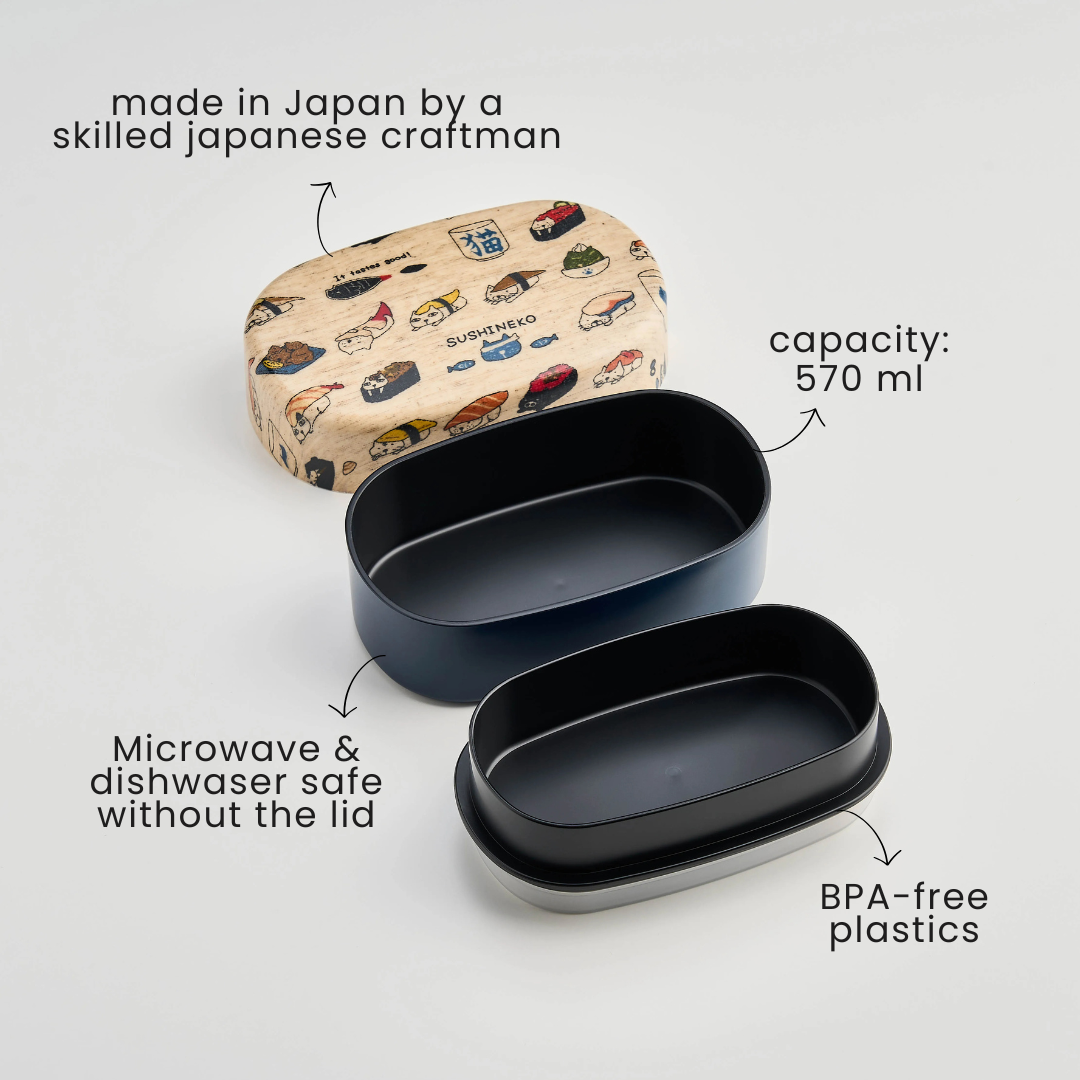 Sushi Neko Bento Box (570 ml)