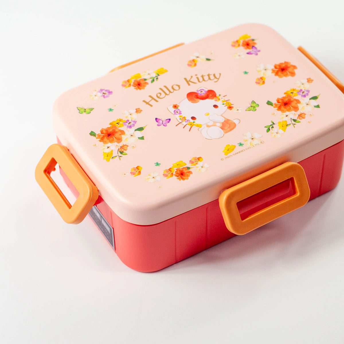 Hello Kitty Bento Box Vivid Pastels, single-tier 650ml lunch box with leak-proof 4-lock lid, made in Japan