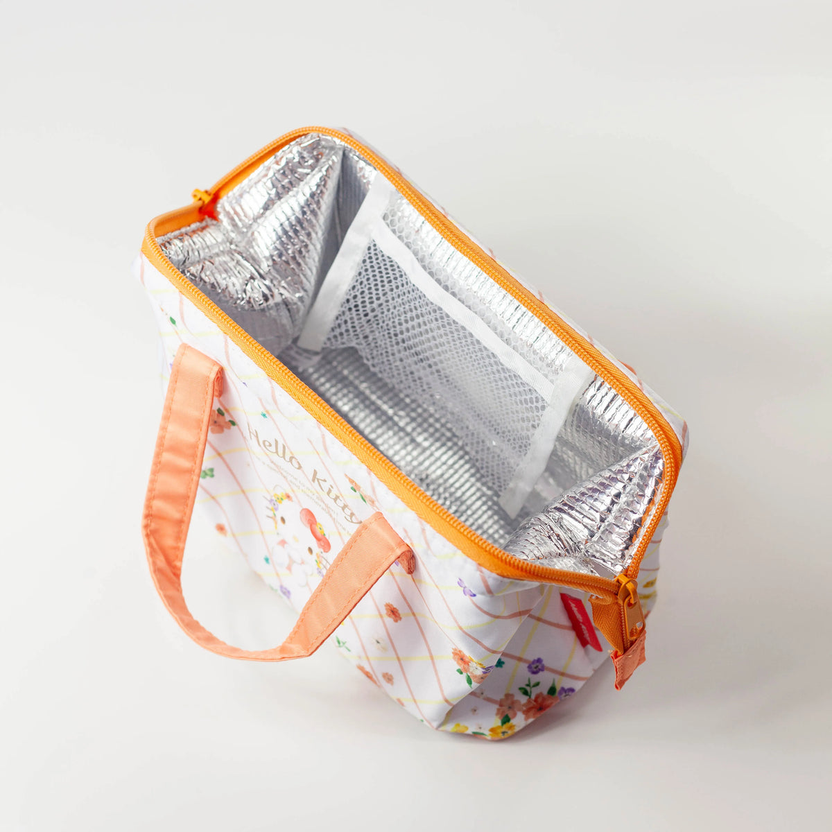 Hello Kitty Vivid Pastels insulated lunch bag with floral print and wide opening