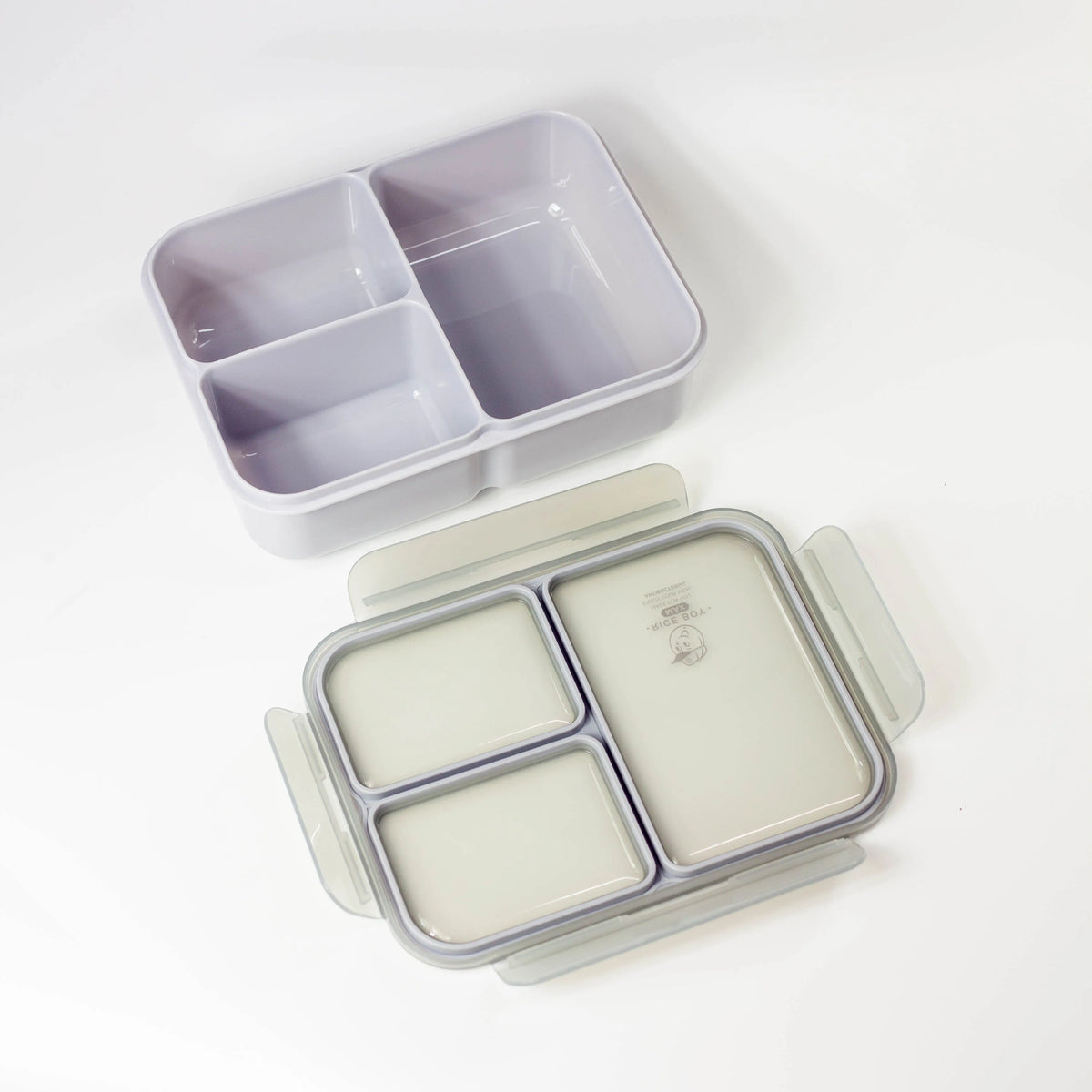 Rice Boy Bento Box 1,600ml, a large single-tier lunch box with three compartments
