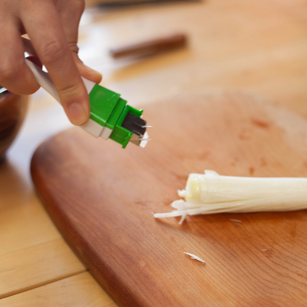 Negi Cutter – Japanese green onion slicer with stainless steel blade and ABS resin body, made in Japan