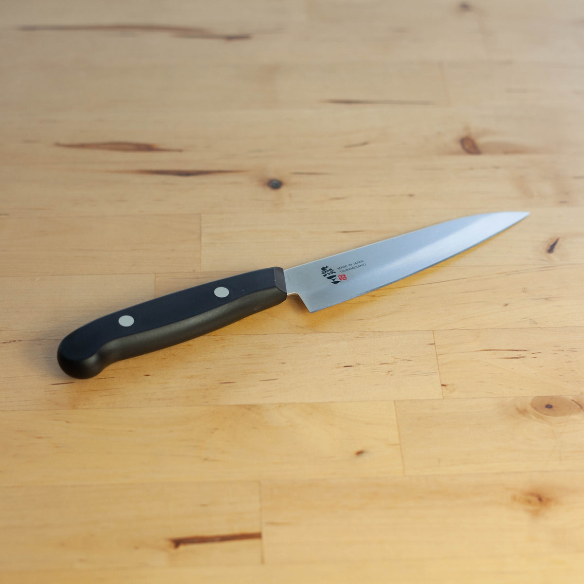 Enzo stainless steel petty knife 13cm with nylon handle, made in Tsubame-Sanjo, Japan