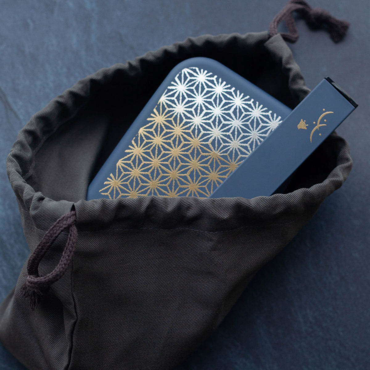 Asanoha bundle with a traditional Japanese hemp leaf pattern