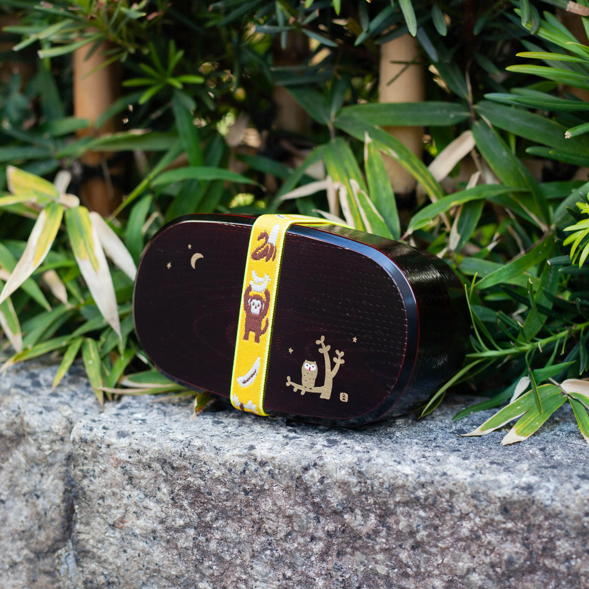 Saru & Banana 27 cm Japanese bento lunch band with monkey and banana pattern