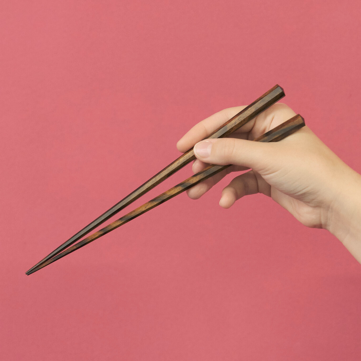 Miyama Octagon Chopsticks 115 handcrafted from Japanese Wenge in Kyoto