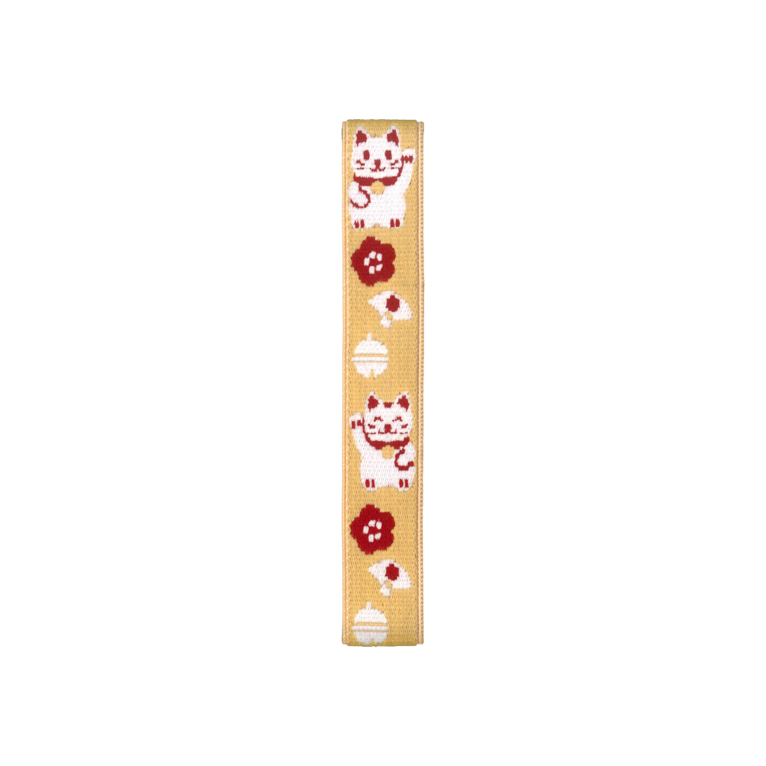 Maneki Neko 27 cm Japanese bento lunch band with lucky cat pattern