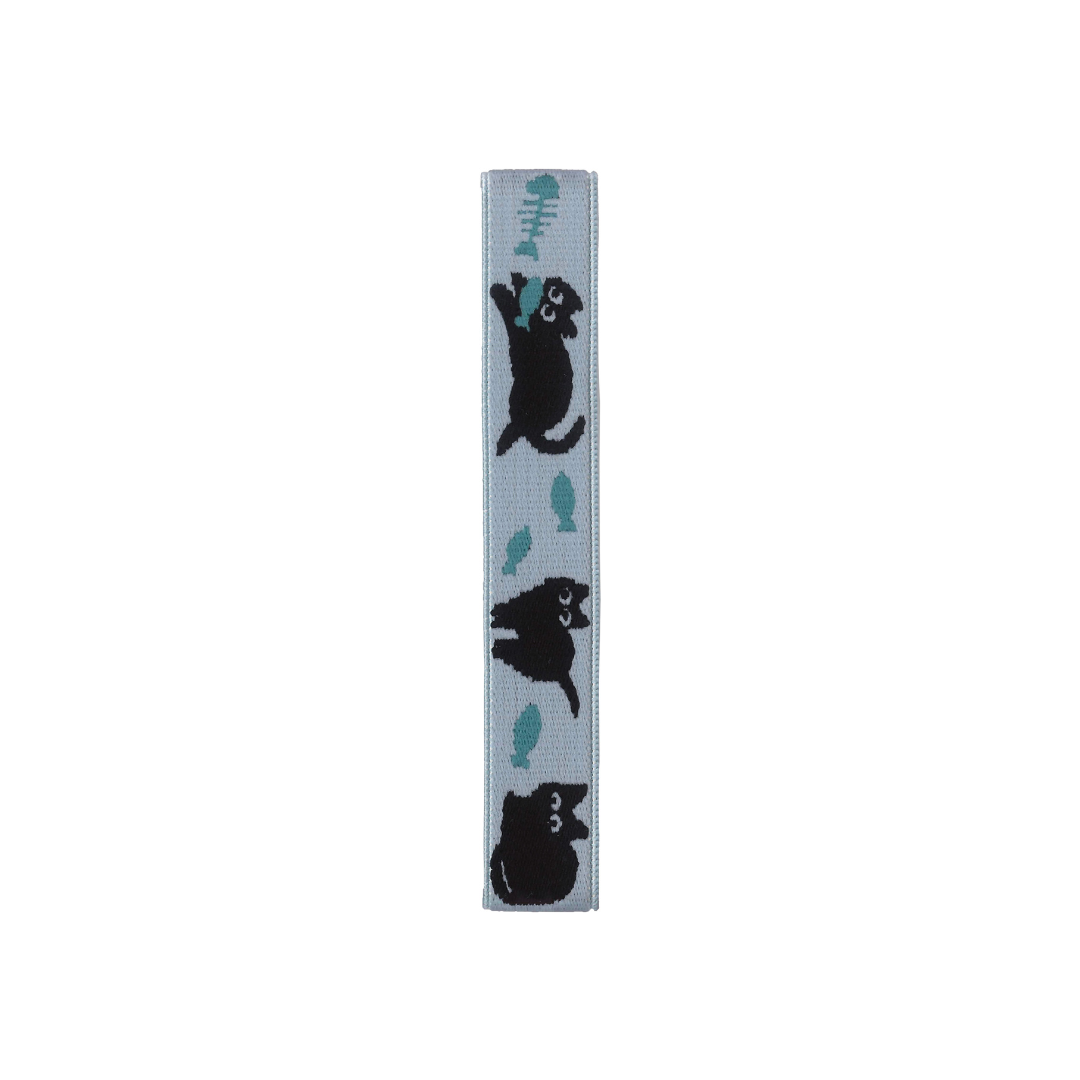 Neko & Sakana 27 cm Japanese bento lunch band with cat and fish pattern