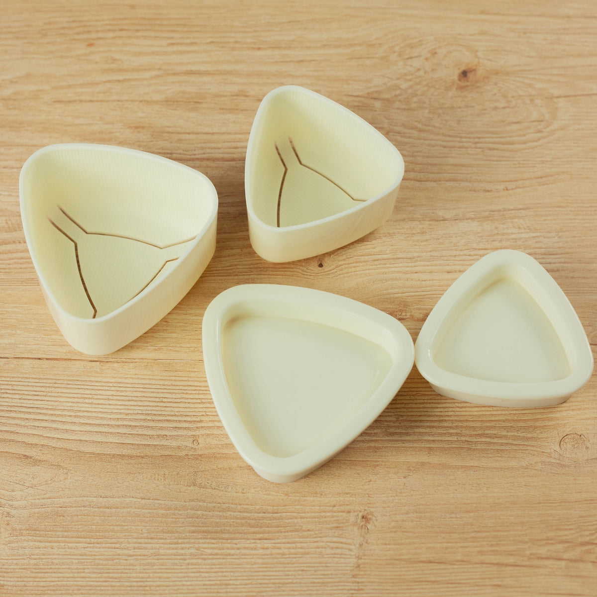 Easy Onigiri Push Mold set of 2 - small and large triangular rice ball molds, BPA-free, made in Japan