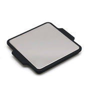 Gel-Cool Rapid Cooling Plate – square aluminum cooling plate with black silicone frame and two side handles, on white background
