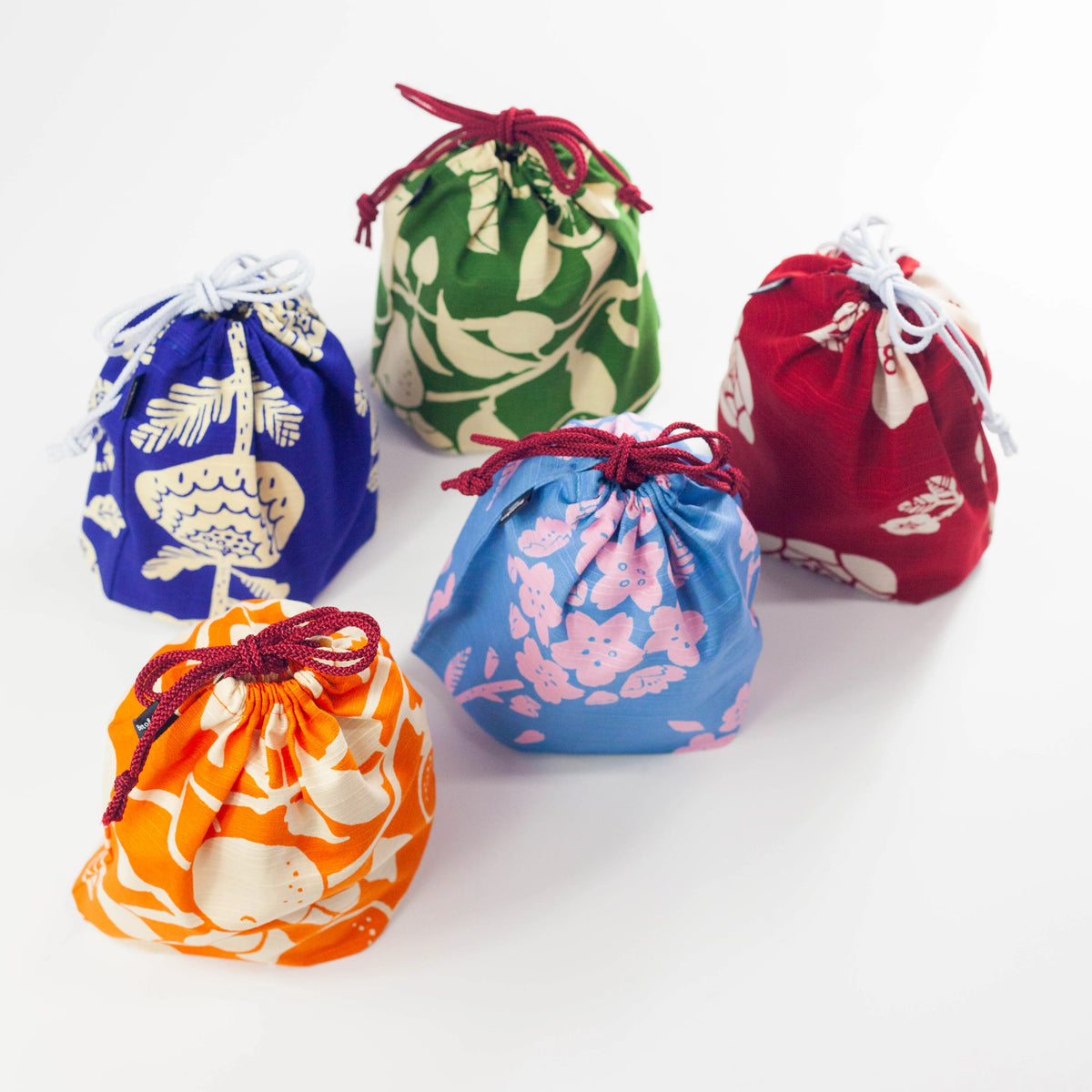 Original Furoshiki Tasche | Chrysantheme (Blau)