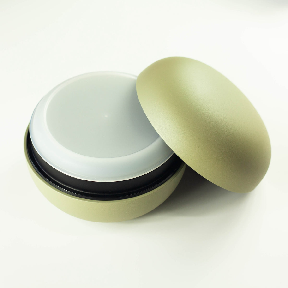 Mayu Don Bento Box, round two-tier Japanese lunch box with lunch band