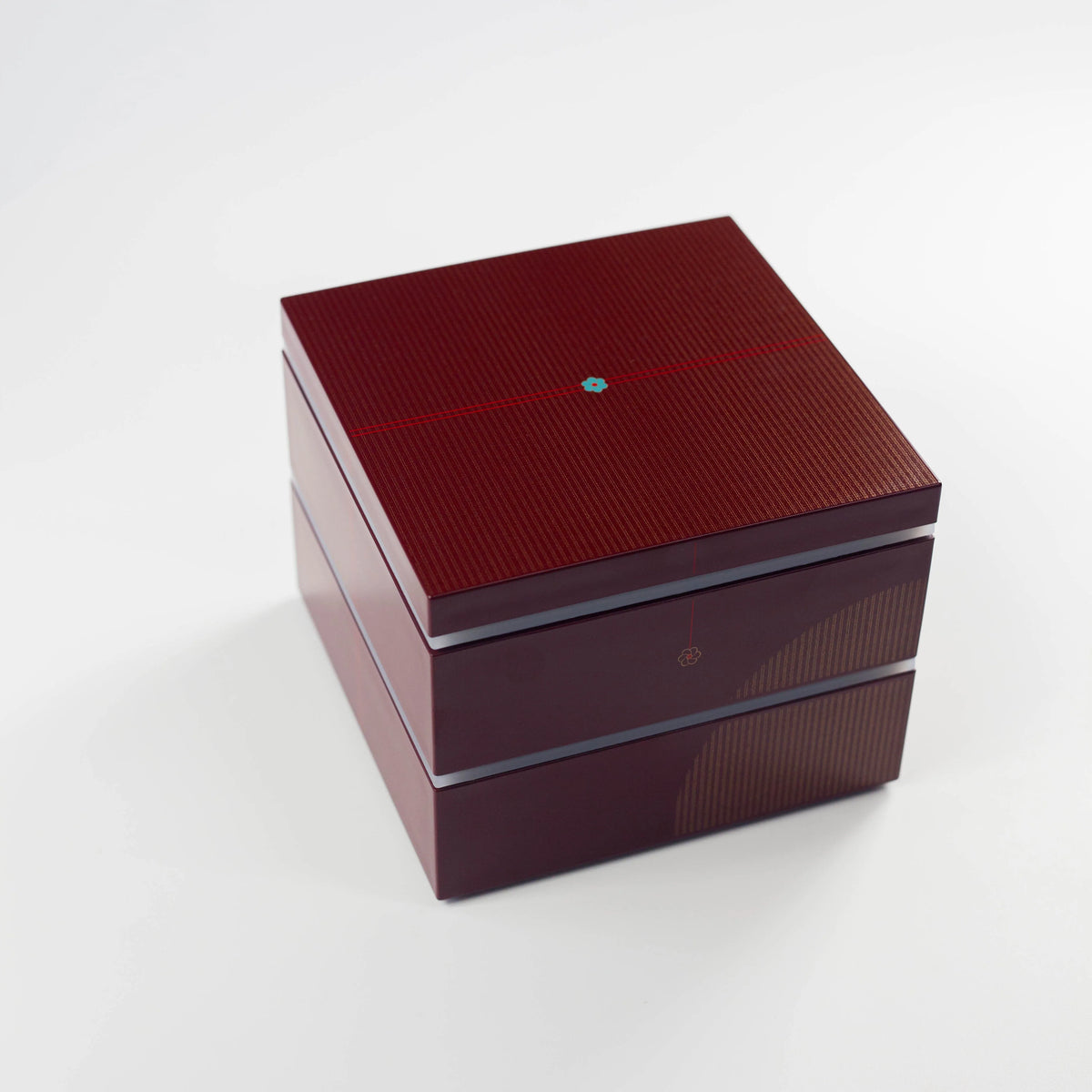 Musubi Picnic Bento Box, 15 cm two-tier square Japanese lunch box