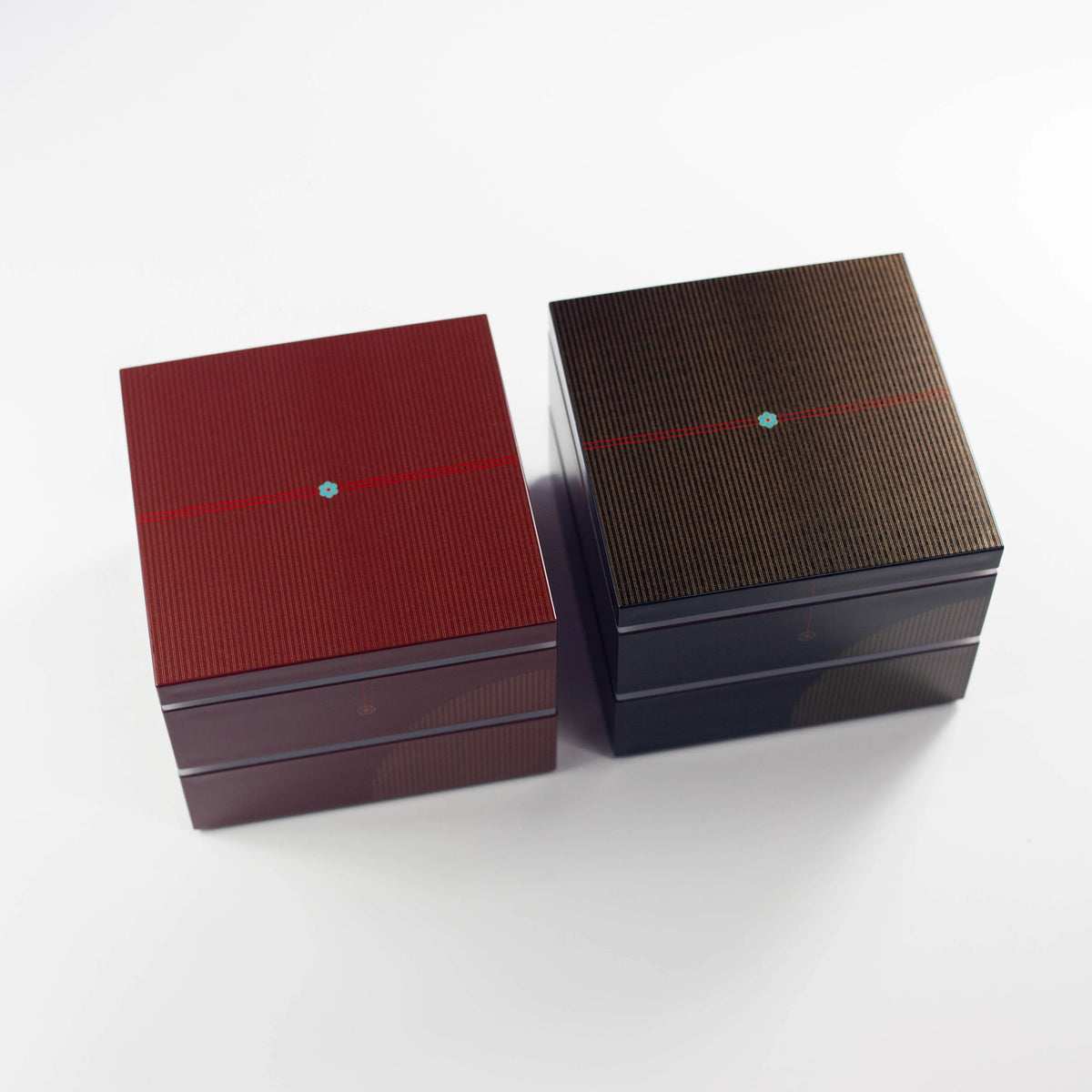 Musubi Picnic Bento Box, 15 cm two-tier square Japanese lunch box