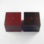 Musubi Picnic Bento Box, 15 cm two-tier square Japanese lunch box