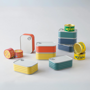 EatCan Bento Box, stackable 600 ml Japanese lunch box with removable divider
