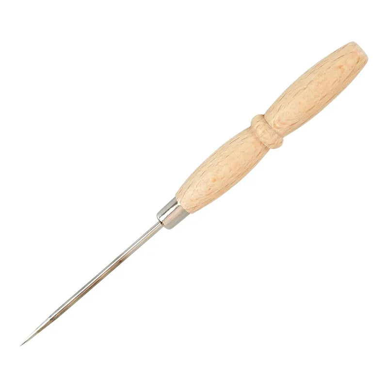 Takoyaki Pick – stainless steel skewer with wooden handle, made in Japan, 18.5cm