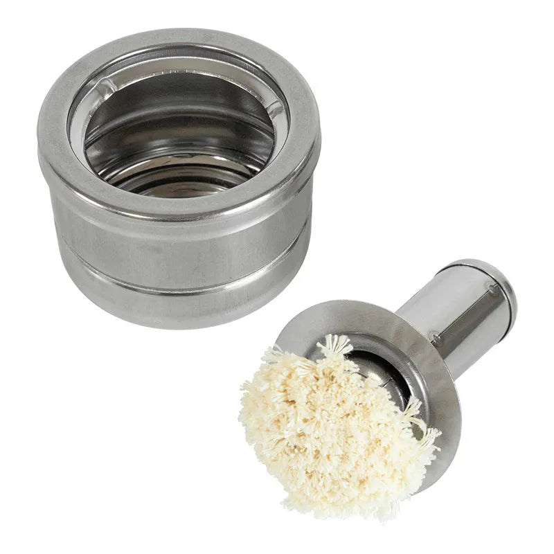 Takoyaki Oil Brush – stainless steel and cotton brush with adjustable length, made in Japan