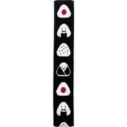Onigiri Black 27 cm Japanese bento lunch band with rice ball pattern