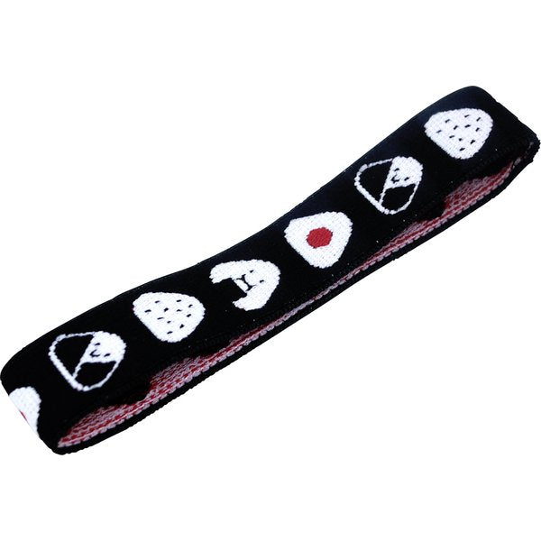 Onigiri Black 27 cm Japanese bento lunch band with rice ball pattern