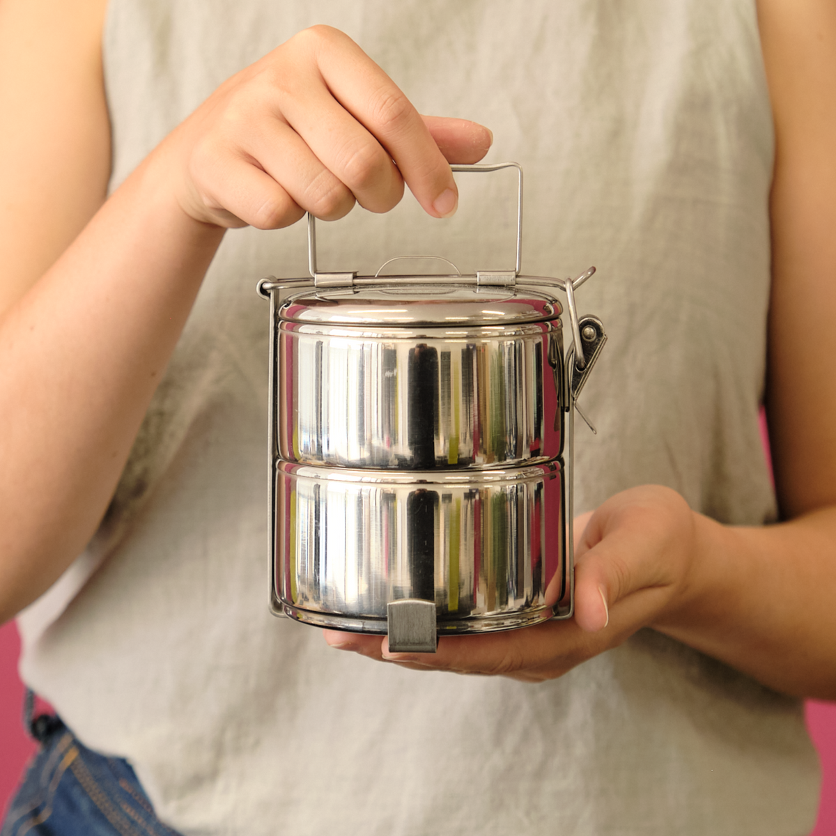 Seagull Tiffin Stainless Steel Lunch Box | Medium - Bento&co