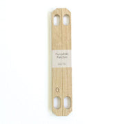 Furoshiki Patchin Bag Handle Oak – wooden furoshiki clasp with four oval slots to transform a furoshiki wrapping cloth into a handbag, natural oak finish, made in Japan