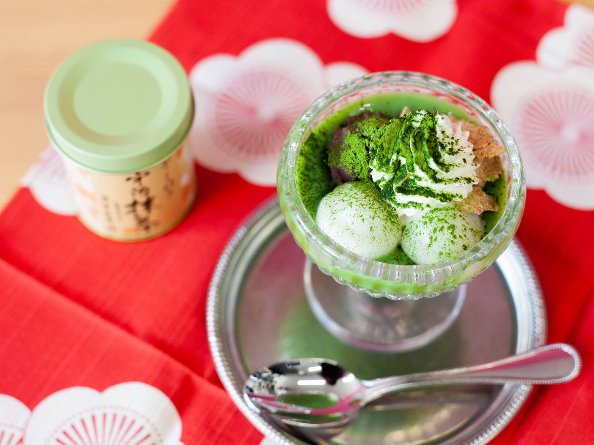 matcha parfait  Chikiriya Uji Matcha Green Tea Powder 